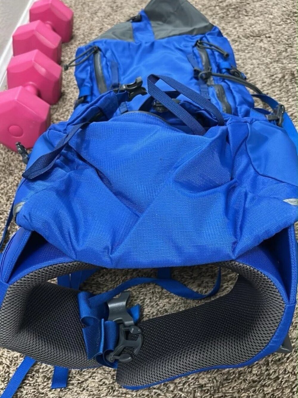 Mystery Ranch Stein 62 Unisex Blue Hiking Trekking Travel Backpack 50L - Picture 8 of 11